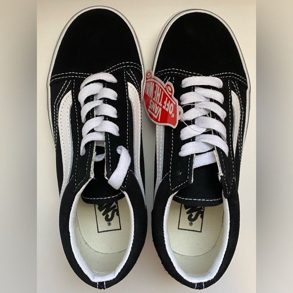 (New) Kids Vans Size 1.0 Black/True White - Picture 7 of 9